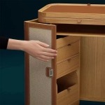 BUNISE ITALY Hermes Folding Filing Cabinet LeatherJewelry Cabinet BG1218 - Image 7