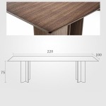 BUNISE Italian Solid Wood Dining Table BUD0904 - Image 10