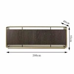 BUNISE Italian TV Cabinet Stainless Steel Floor Cabinet BG1208 - Image 10