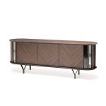 BUNISE Italian Solid Wood TV Stand Dining Cabinet BG1220 - Image 8
