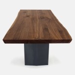 BUNISE Black Walnut Log Rectangular Dining Table BUD0901 - Image 2