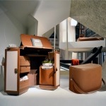 BUNISE ITALY Hermes Folding Filing Cabinet LeatherJewelry Cabinet BG1218 - Image 9