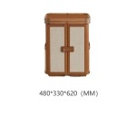 BUNISE ITALY Hermes Folding Filing Cabinet LeatherJewelry Cabinet BG1218 - Image 3