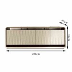 BUNISE Italian TV Cabinet Stainless Steel Floor Cabinet BG1208 - Image 6