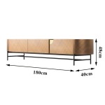 BUNISE ITALY Metallic Lacquer Storage Cabinet BG1202 - Image 5
