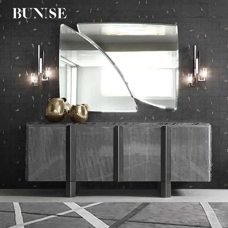 b11cf20b27b86f58e8694042a5943117.jpg BUNISE Marble Sideboard Tall Cabinet BG1221 - Image 1