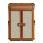 BUNISE ITALY Hermes Folding Filing Cabinet LeatherJewelry Cabinet BG1218 - Image 2