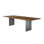 BUNISE Black Walnut Log Rectangular Dining Table BUD0901 - Image 4