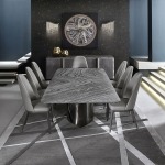BUNISE Marble Sideboard Tall Cabinet BG1221 - Image 3